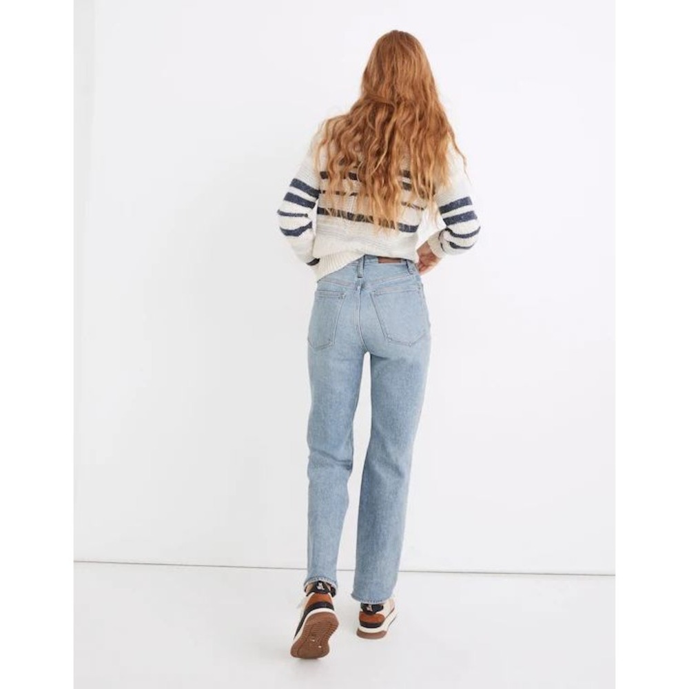 Madewell The Perfect Vintage Straight Leg Jean Reinhart Wash Distressed 32 Boho - Picture 15 of 16